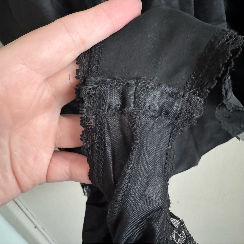 Vintage Black Lace Bodysuit Lingerie - Picture 5 of 6